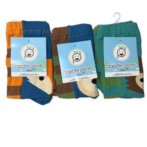 Doodle Pants Baby Leggings Medium Fox Owl Hedgehog Cotton Blend